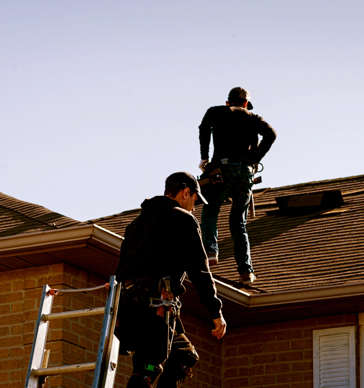 men surveying roof 1 abita springs la