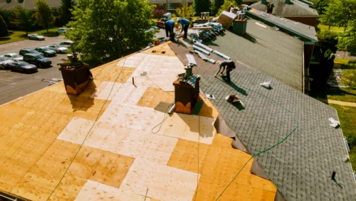 roof of a residential house being restored 1 abita springs la